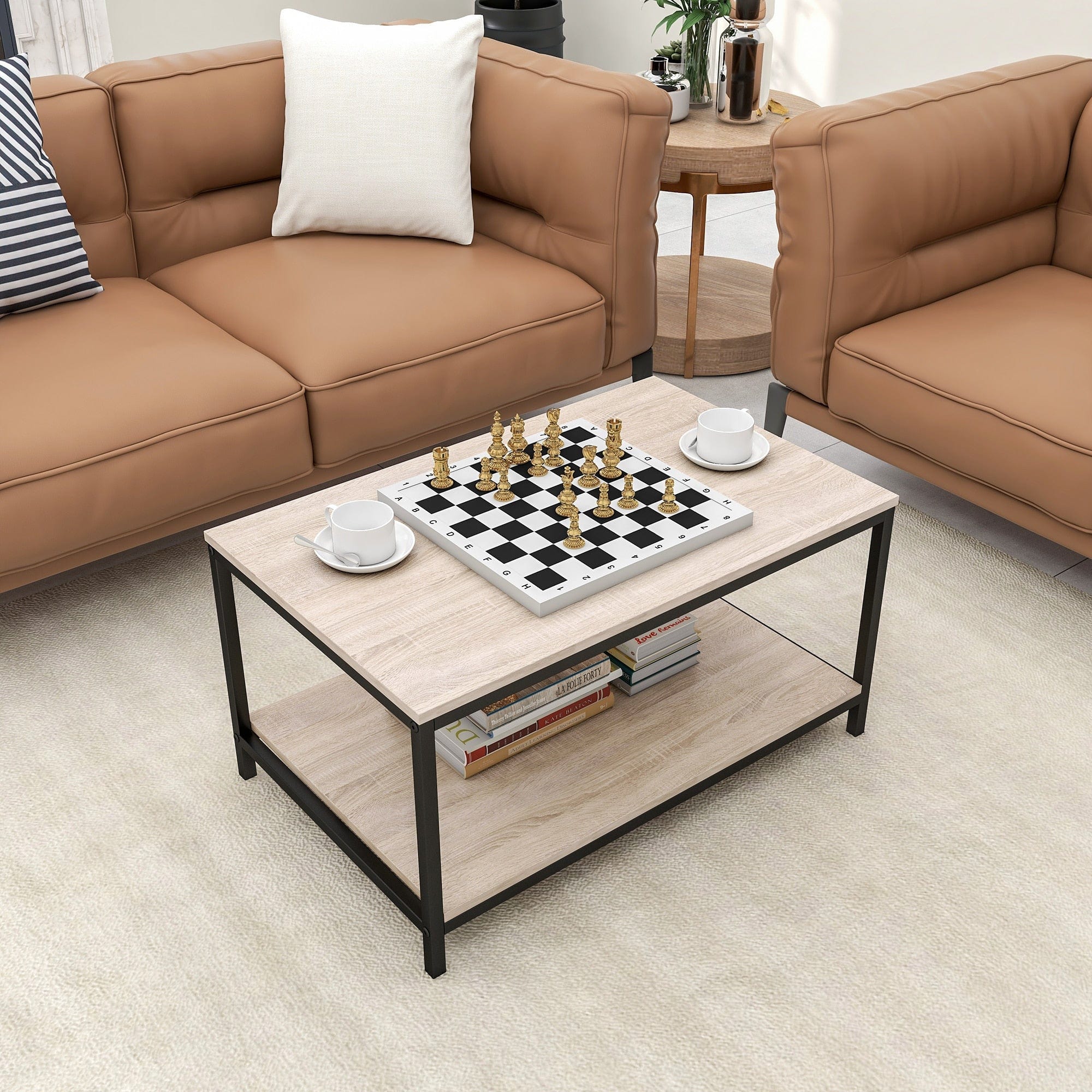 Table basse rectangulaire bois