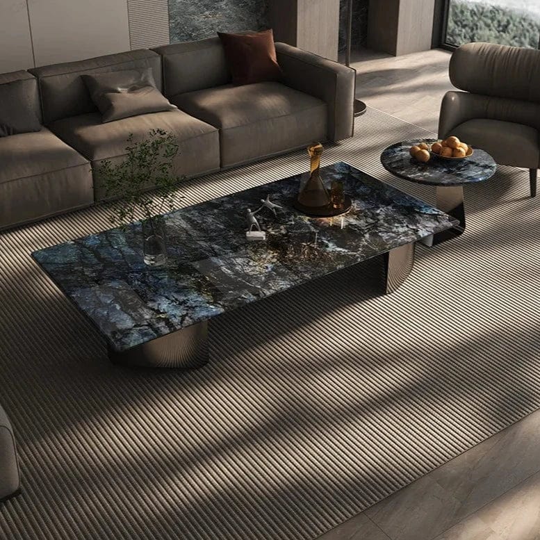 Table basse rectangulaire marbre