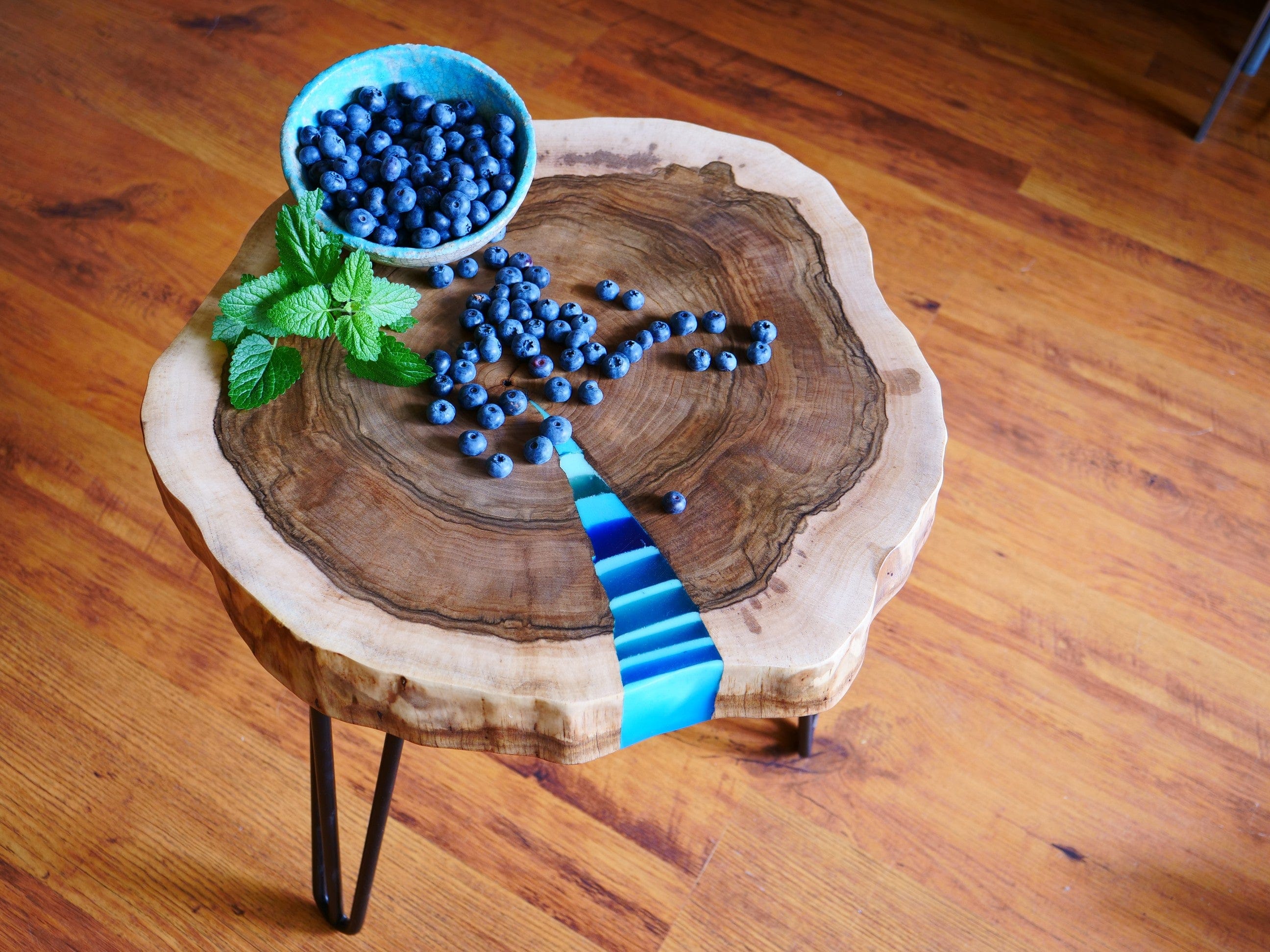 Table basse resine epoxy