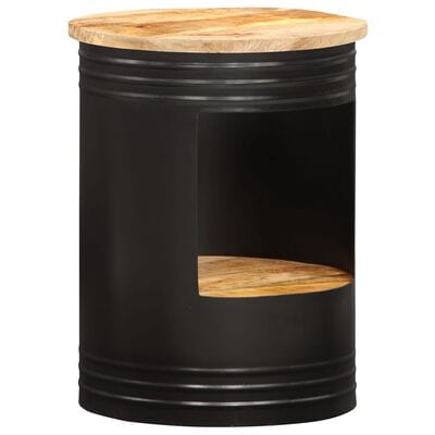 Table basse ronde bois avec rangement