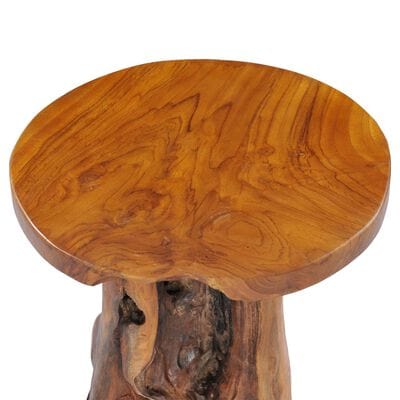 Table basse ronde bois brut