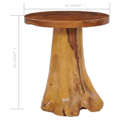 Table basse ronde bois brut