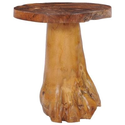 Table basse ronde bois brut