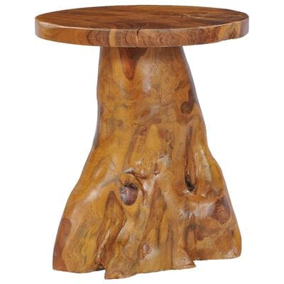 Table basse ronde bois brut