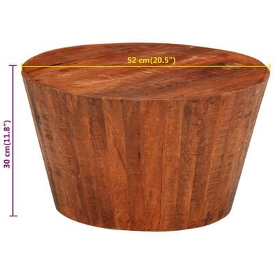 Table basse ronde bois massif