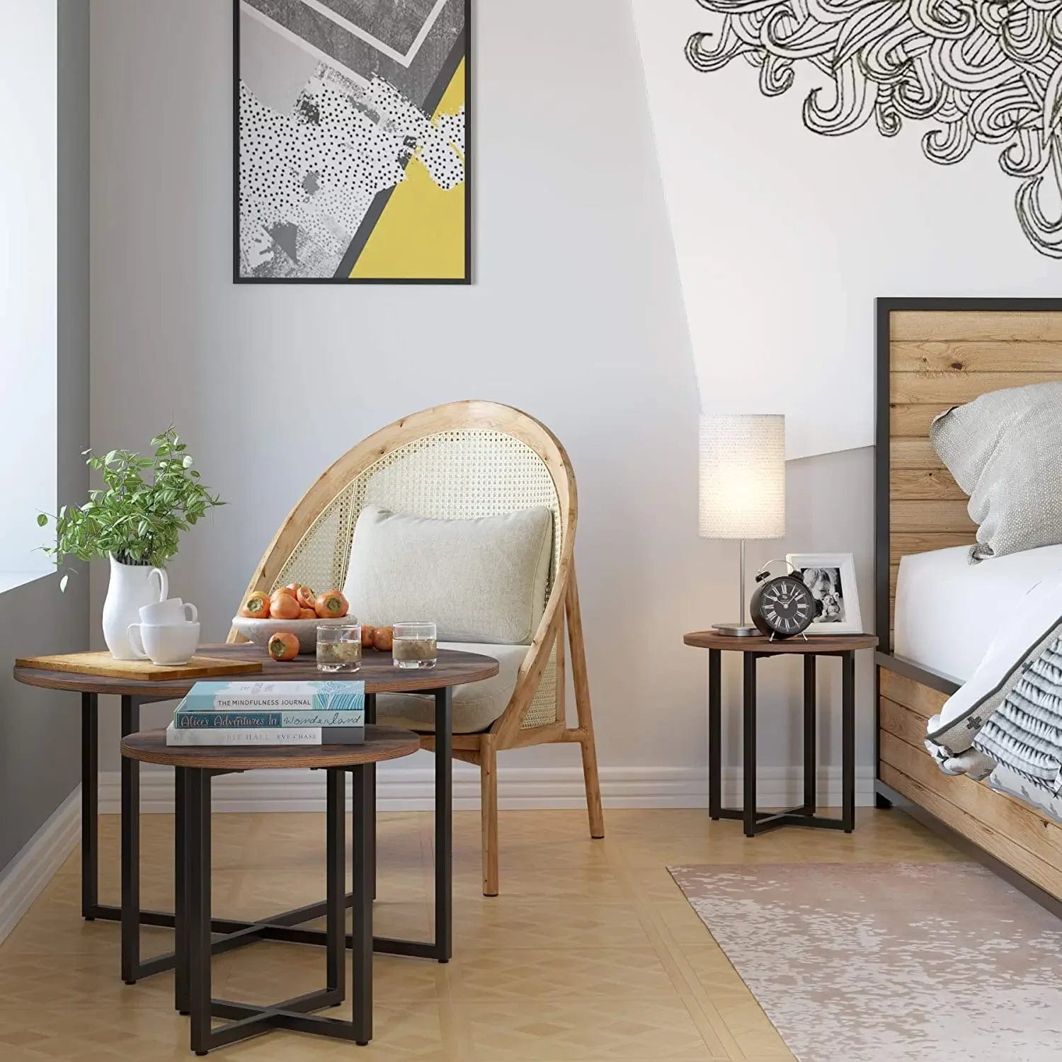 Table basse ronde en bois