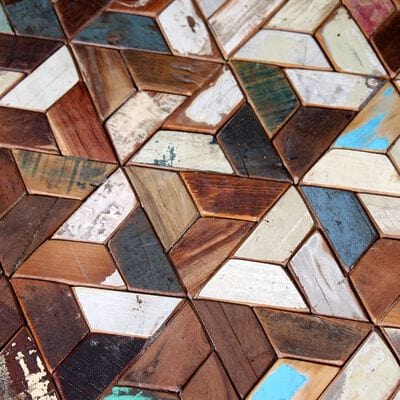 Table basse ronde industriel