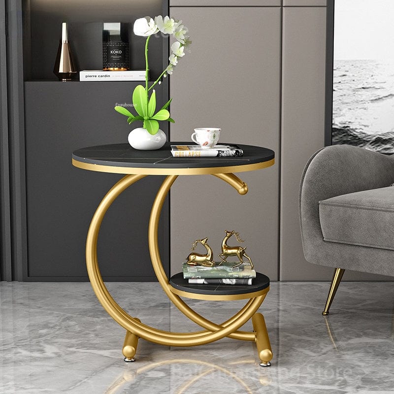 Table basse ronde metal