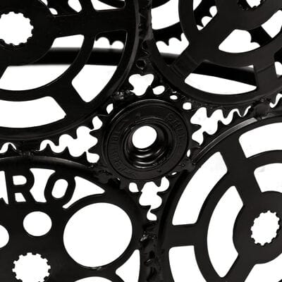 Table basse ronde metal noir