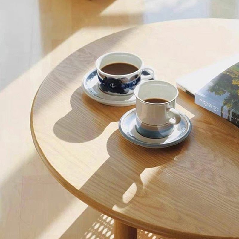 Table basse ronde scandinave