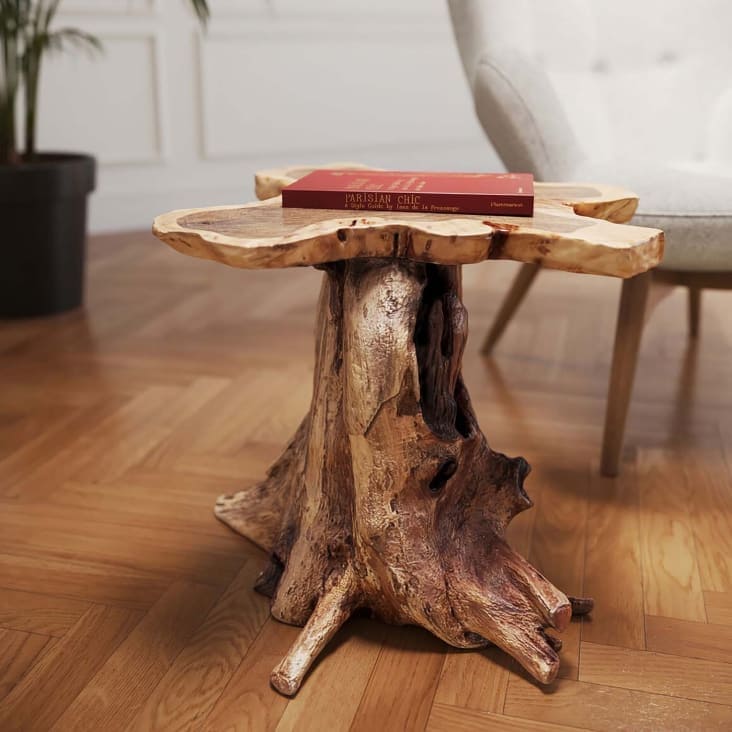 Table basse tronc