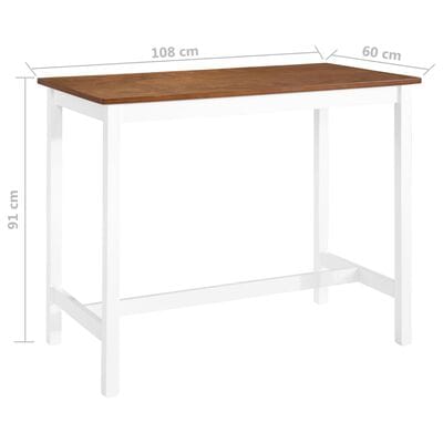Table blanche haute