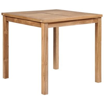 Table Carrée à Manger INTERIOR'S - Bois - 130x130 Cm, 8 Places - Style Campagne
