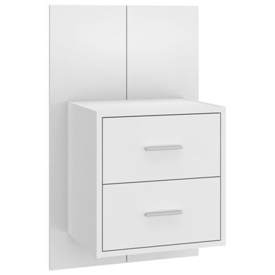 Table chevet bois blanc