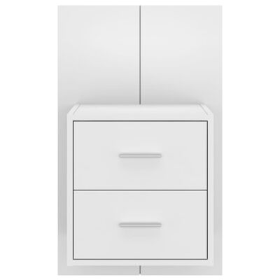 Table chevet bois blanc