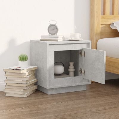 Table chevet gris