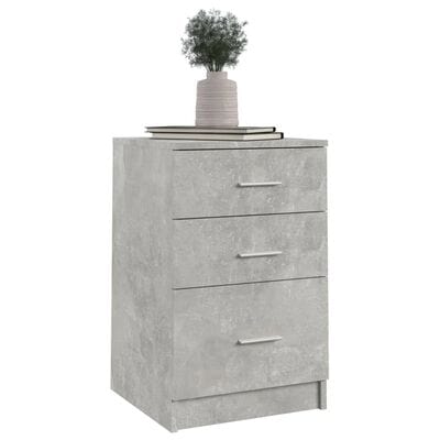 Table chevet gris