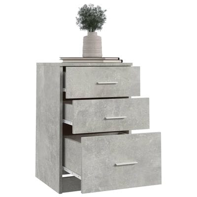 Table chevet gris