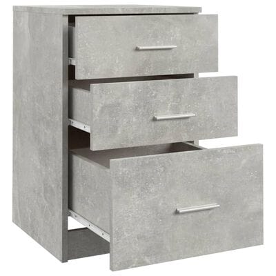 Table chevet gris