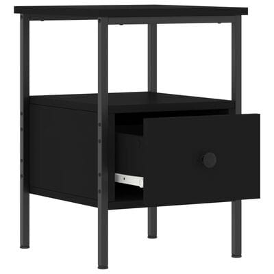 Table chevet noir