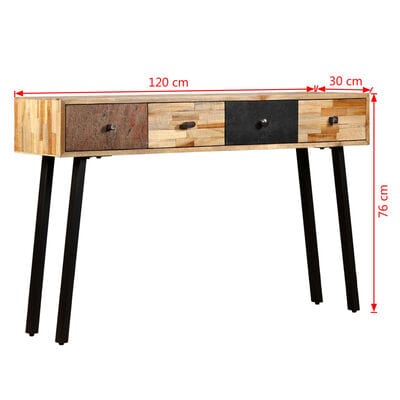 Table console bois