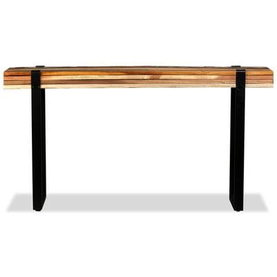 Table console en bois massif
