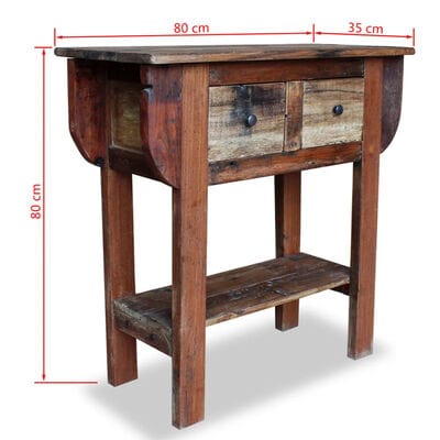 Table console rustique