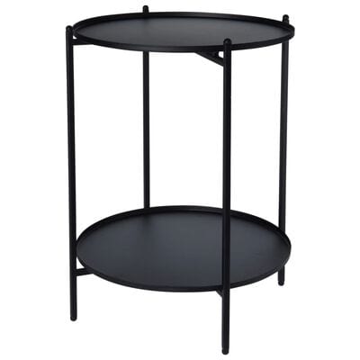 Table d appoint noir metal