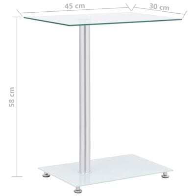 Table d'appoint transparente
