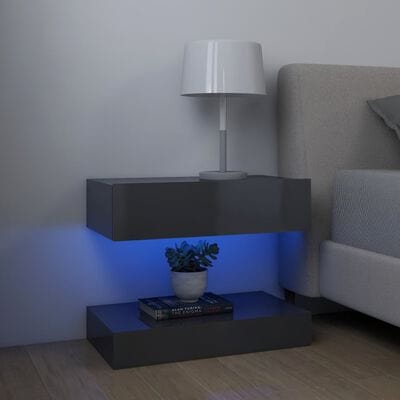 Table de chevet avec led