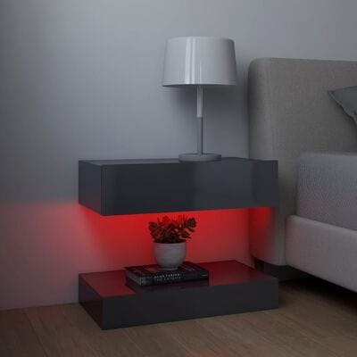 Table de chevet avec led