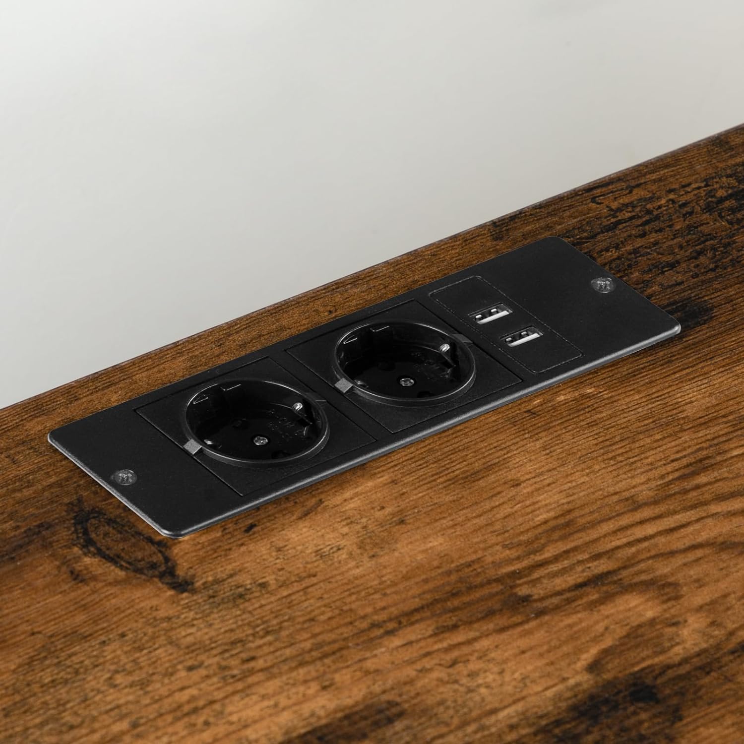 Table de chevet bois et metal