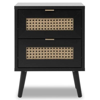 table de chevet cannage