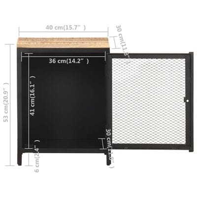 Table de chevet en bois massif