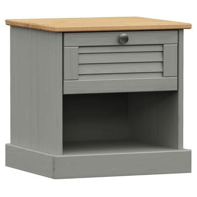 Table de chevet gris