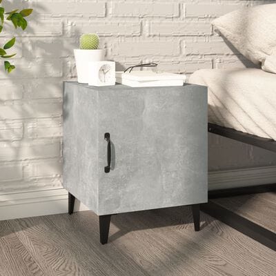 Table de chevet gris clair