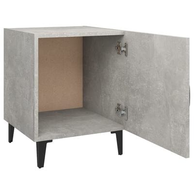 Table de chevet gris clair