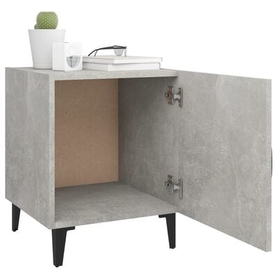 Table de chevet gris clair