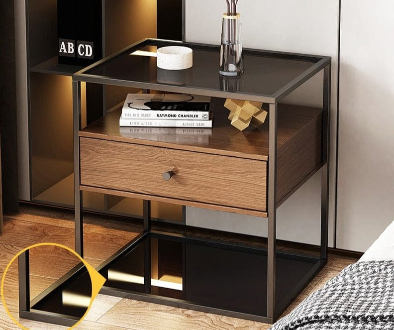 Table de chevet industrielle