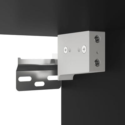 Table de chevet murale noir