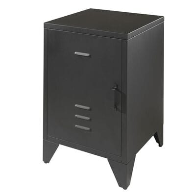 Table de chevet noir metal