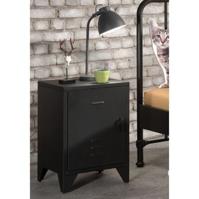 Table de chevet noir metal