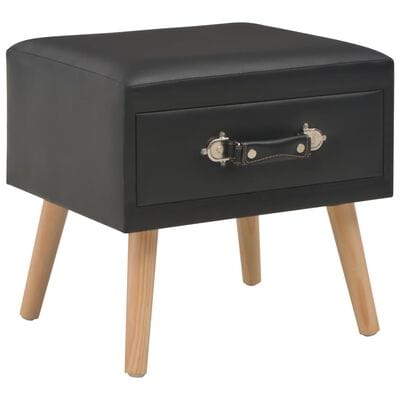 Table de chevet simili cuir