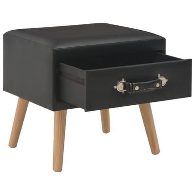 Table de chevet simili cuir
