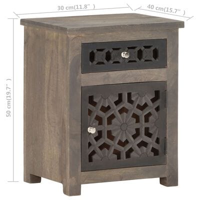 Table de chevet taupe