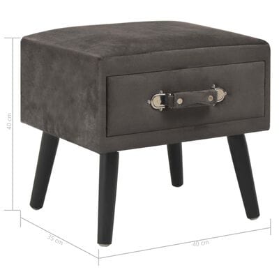 Table de chevet velour