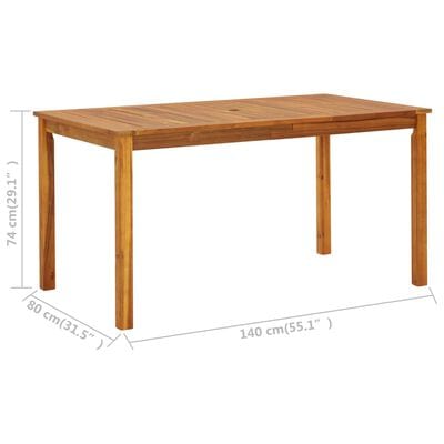 Table de jardin acacia