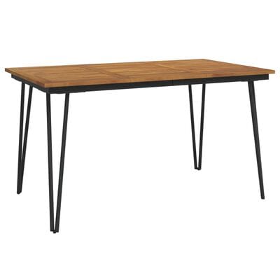 Table de jardin bois et metal