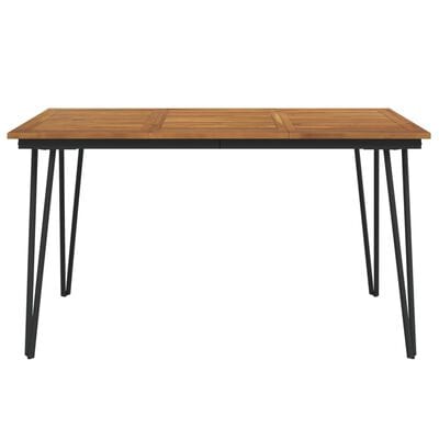 Table de jardin bois et metal