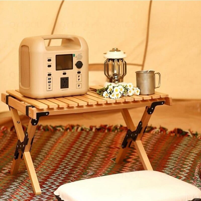 Table de jardin en bois pliante